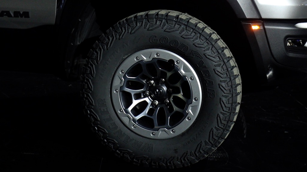 2025 Ram 1500 RHO. Image courtesy of Ram b-roll. 35-in tire.