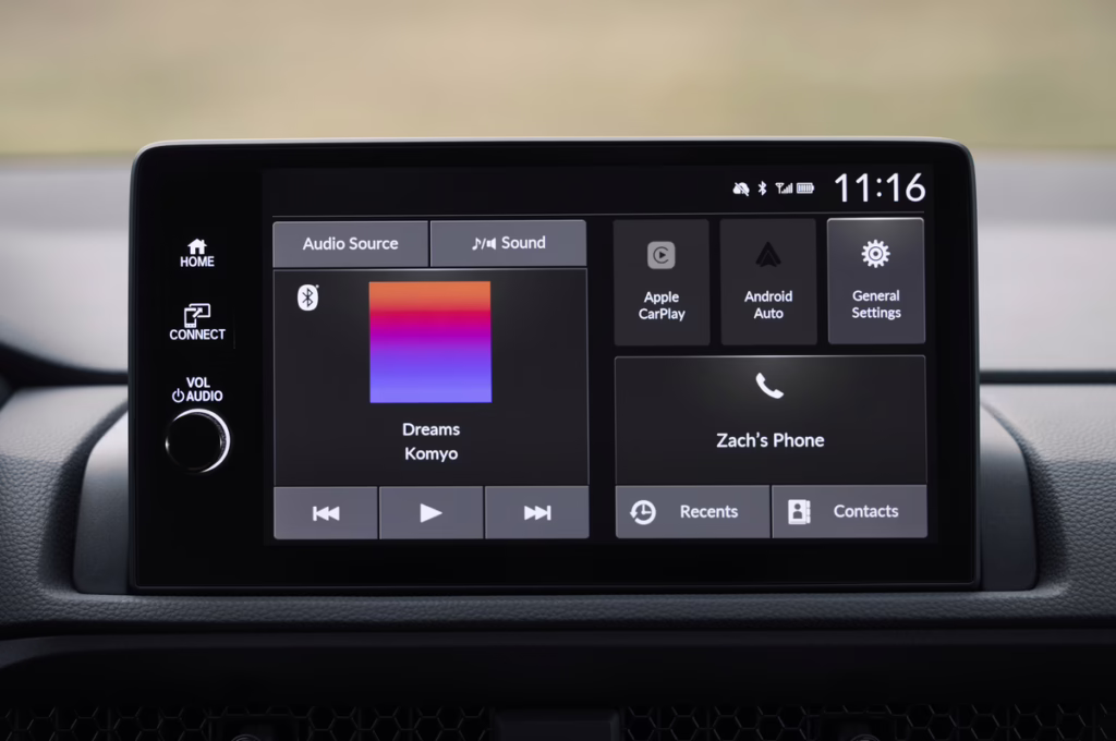 2026 Honda CR-V TrailSport. 9-in center display. Image courtesy of Honda.