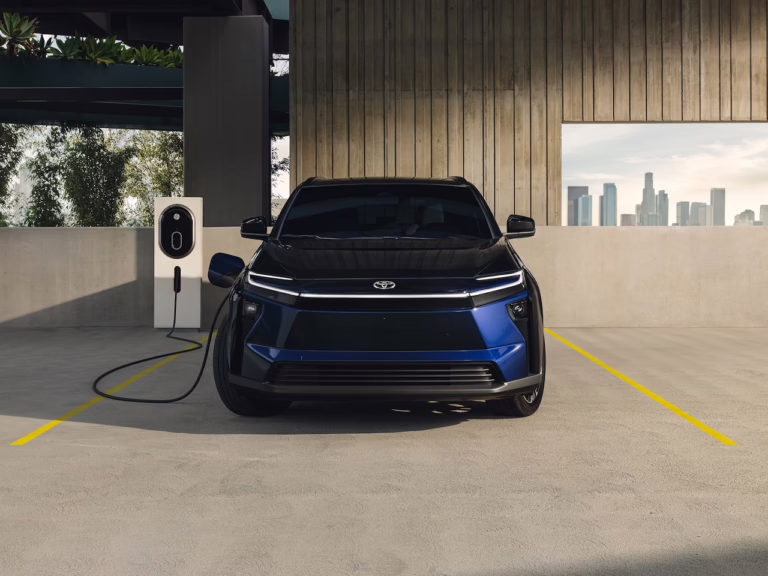 2026 Toyota bZ, charging. Image courtesy of Toyota.