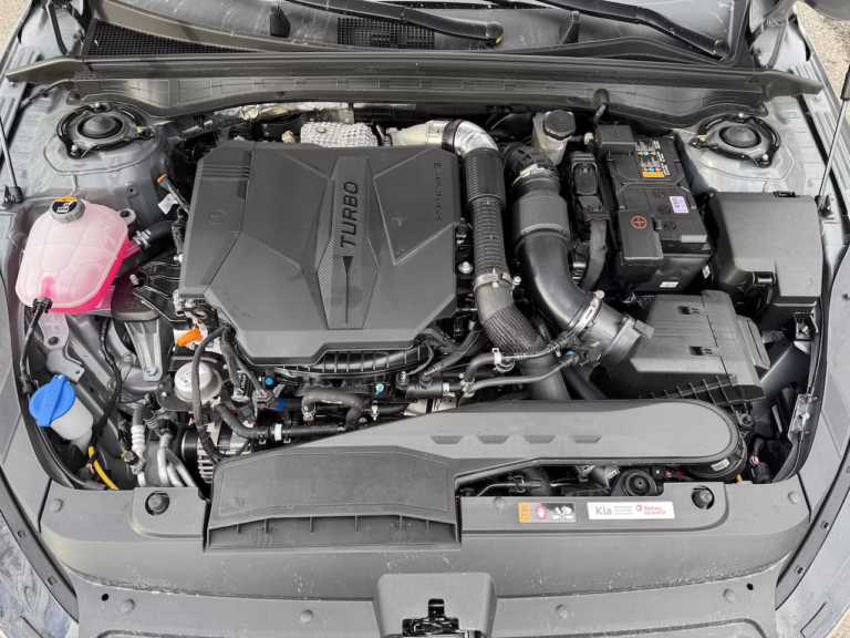 2025 Kia K5 GT 2.5T, engine bay. Image by Robin Warner
