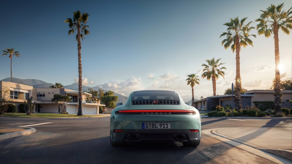 2026 Porsche 911 Carrera 4S Coupe, rear. Image courtesy of Porsche.