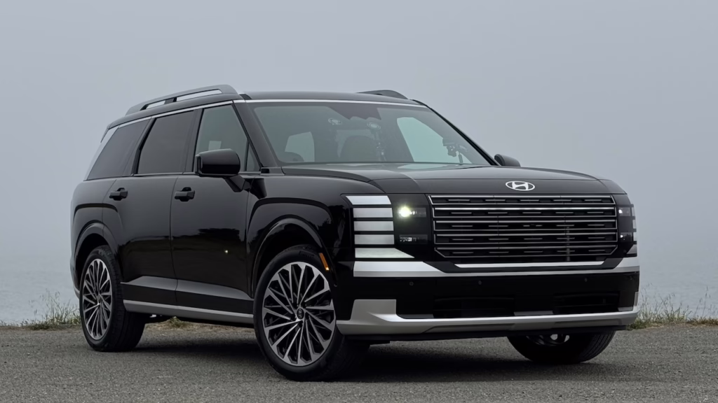 2026 Hyundai Palisade Calligraphy, front 3/4. Image by Robin Warner