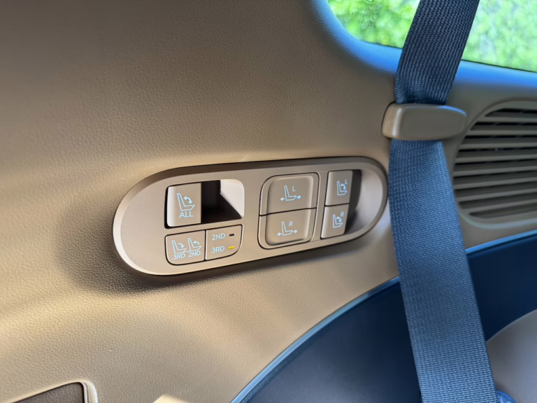 2026 Hyundai Palisade, Calligraphy cargo bay control panel. Image by Robin Warner