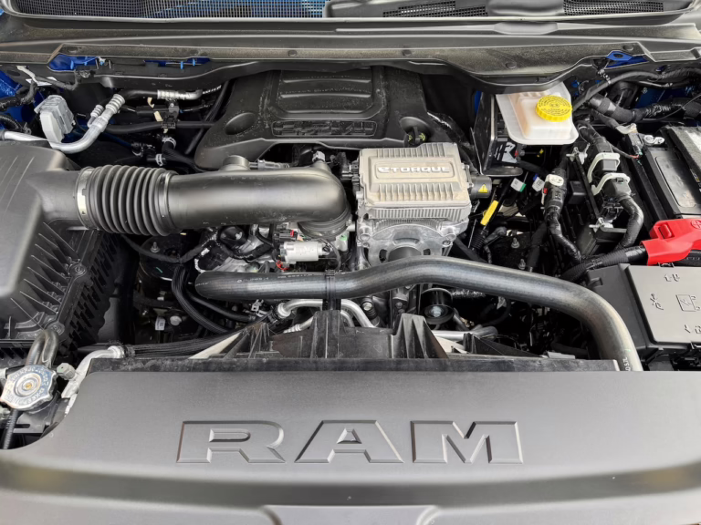 2026 Ram 1500 Lone Star with a HEMI V-8, engine bay. Image by Robin Warner