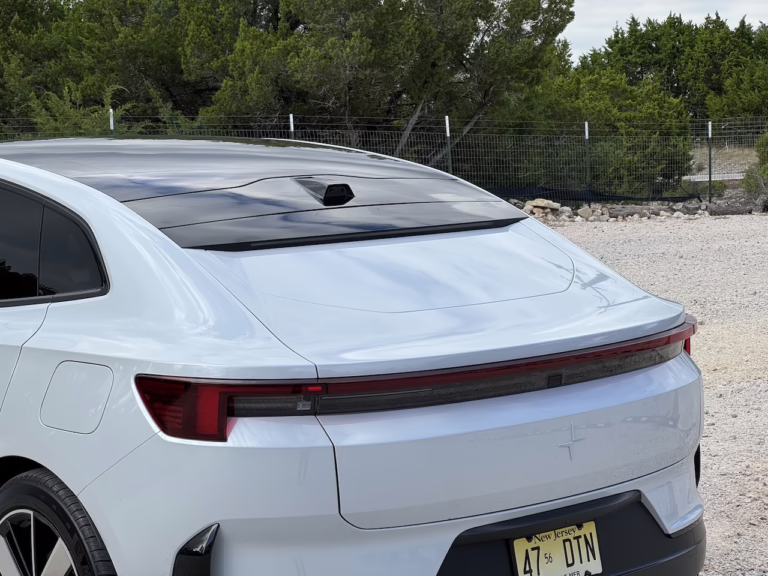 2026 Polestar 4, no rear windshield. Image by Robin Warner