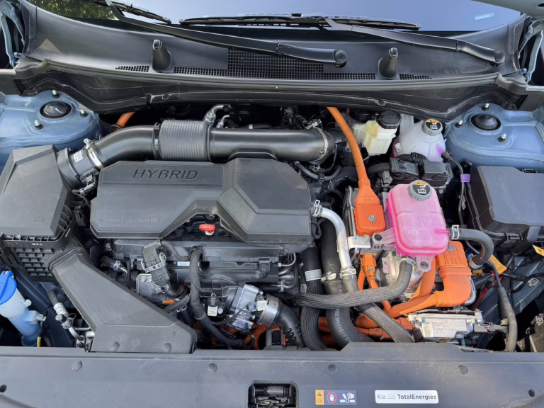 2026 Kia Sportage Hybrid SX Prestige, engine bay. Image by Robin Warner
