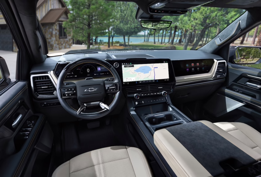 Silverado 1500 High Country. Interior. Image courtesy of Chevrolet.