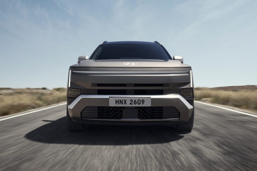 2027 Hyundai Tucson. In front. Image courtesy of Hyundai