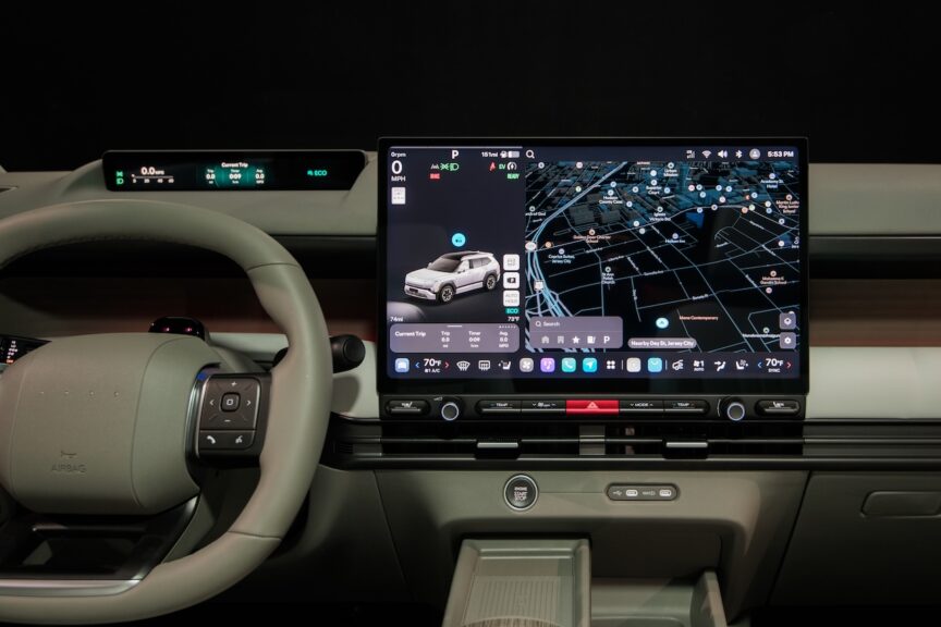 2027 Hyundai Tucson. Interior. Large 17-in center display. Image courtesy of Hyundai